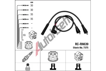 NGK Sada kabel pro zapalovn NG 7375, 7375