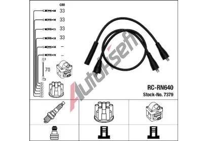 NGK Sada kabel pro zapalovn NG 7379, 7379