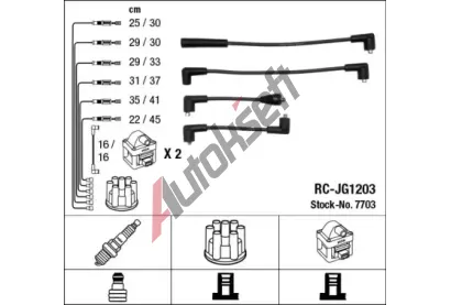 NGK Sada kabel pro zapalovn NG 7703, 7703