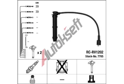 NGK Sada kabel pro zapalovn NG 7705, 7705