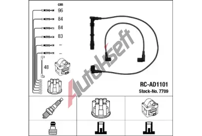 NGK Sada kabel pro zapalovn NG 7709, 7709