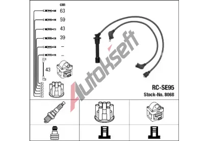 NGK Sada kabel pro zapalovn NG 8068, 8068