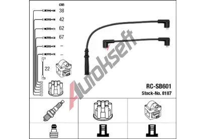 NGK Sada kabel pro zapalovn NG 8187, 8187