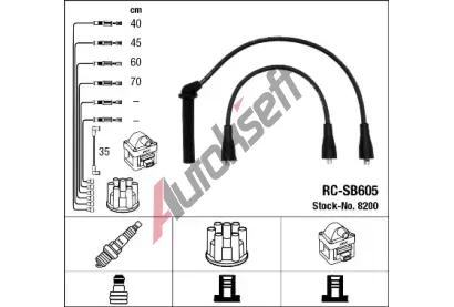 NGK Sada kabel pro zapalovn NG 8200, 8200
