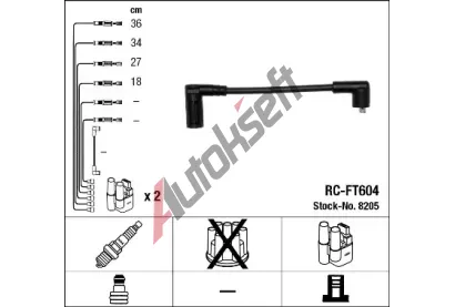 NGK Sada kabel pro zapalovn NG 8205, 8205