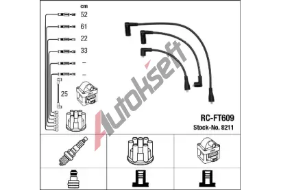 NGK Sada kabel pro zapalovn NG 8211, 8211