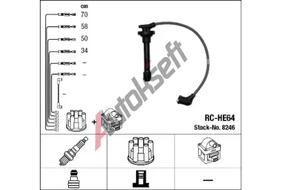 NGK Sada kabel pro zapalovn NG 8246, 8246