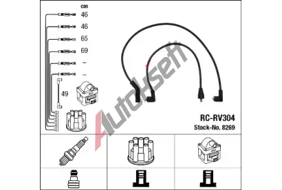 NGK Sada kabel pro zapalovn NG 8269, 8269