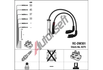 NGK Sada kabel pro zapalovn NG 8275, 8275