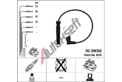 NGK Sada kabel pro zapalovn NG 8276, 8276