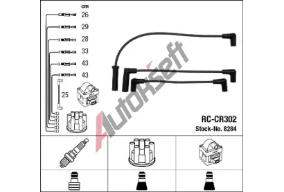 NGK Sada kabel pro zapalovn NG 8284, 8284