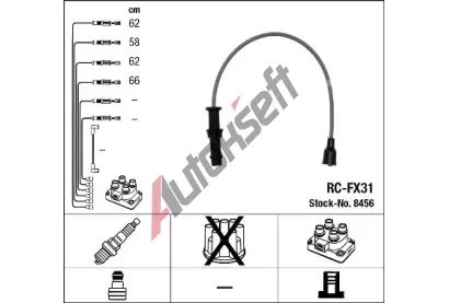 NGK Sada kabel pro zapalovn NG 8456, 8456