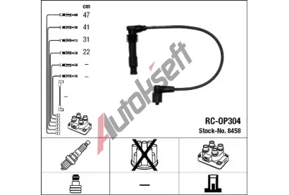 NGK Sada kabel pro zapalovn NG 8458, 8458