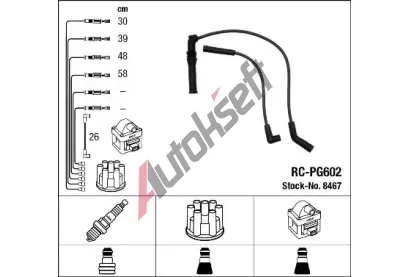 NGK Sada kabel pro zapalovn NG 8467, 8467