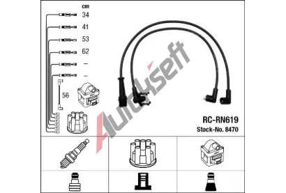 NGK Sada kabel pro zapalovn NG 8470, 8470