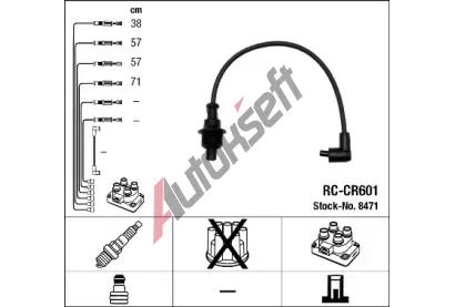 NGK Sada kabel pro zapalovn NG 8471, 8471