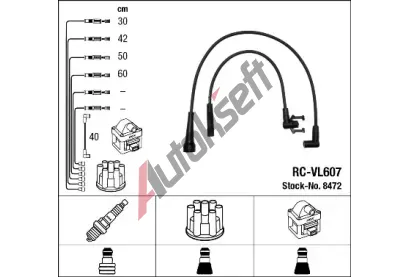 NGK Sada kabel pro zapalovn NG 8472, 8472