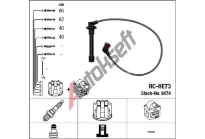 NGK Sada kabel pro zapalovn NG 8474, 8474