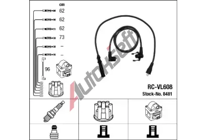 NGK Sada kabel pro zapalovn NG 8481, 8481