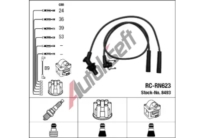 NGK Sada kabel pro zapalovn NG 8493, 8493