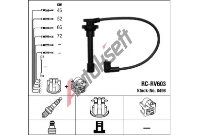 NGK Sada kabel pro zapalovn NG 8496, 8496