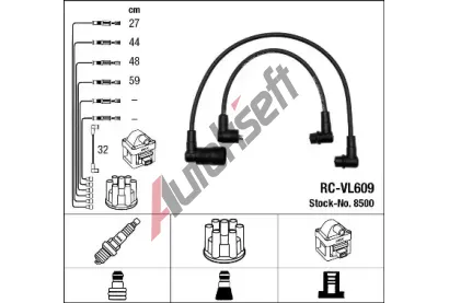 NGK Sada kabel pro zapalovn NG 8500, 8500