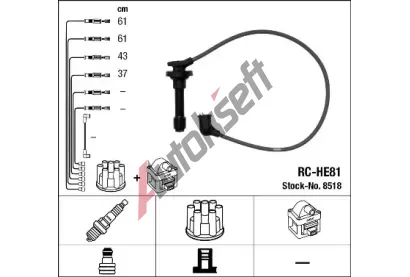NGK Sada kabel pro zapalovn NG 8518, 8518