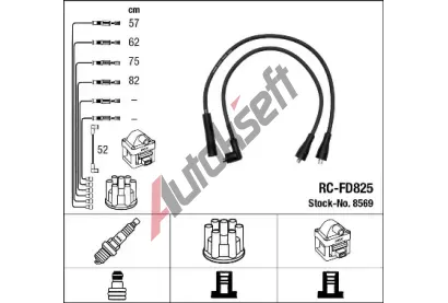 NGK Sada kabel pro zapalovn NG 8569, 8569