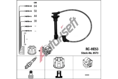 NGK Sada kabel pro zapalovn NG 8573, 8573