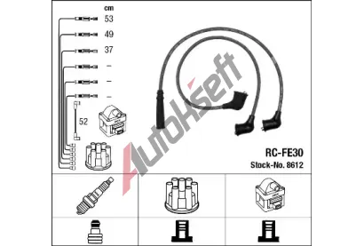 NGK Sada kabel pro zapalovn NG 8612, 8612