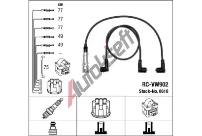 NGK Sada kabel pro zapalovn NG 8618, 8618