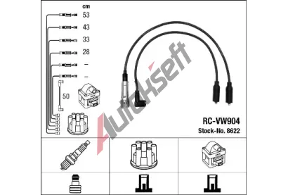 NGK Sada kabel pro zapalovn NG 8622, 8622