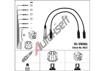 NGK Sada kabel pro zapalovn NG 8623, 8623