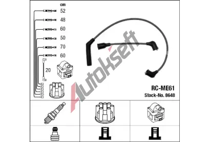 NGK Sada kabel pro zapalovn NG 8648, 8648