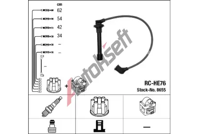 NGK Sada kabel pro zapalovn NG 8655, 8655