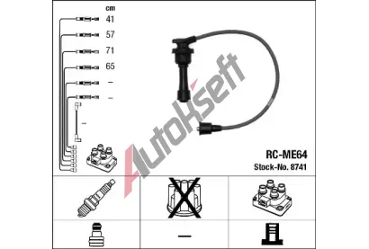 NGK Sada kabel pro zapalovn NG 8741, 8741