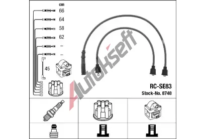 NGK Sada kabel pro zapalovn NG 8748, 8748