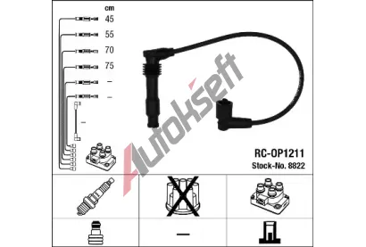 NGK Sada kabel pro zapalovn NG 8822, 8822