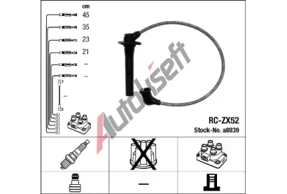 NGK Sada kabel pro zapalovn NG 8839, 8839