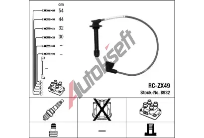 NGK Sada kabel pro zapalovn NG 8932, 8932