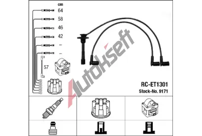 NGK Sada kabel pro zapalovn NG 9171, 9171