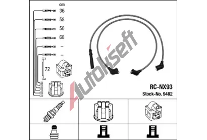 NGK Sada kabel pro zapalovn NG 9482, 9482