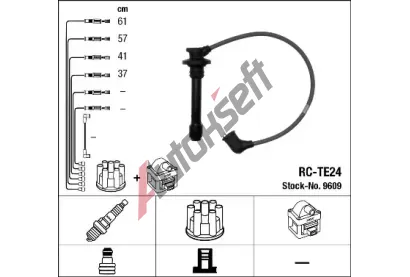 NGK Sada kabel pro zapalovn NG 9609, 9609
