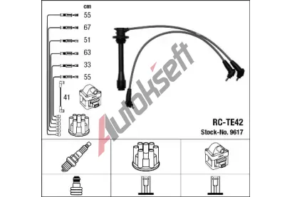 NGK Sada kabel pro zapalovn NG 9617, 9617