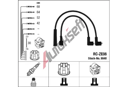 NGK Sada kabel pro zapalovn NG 9848, 9848