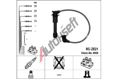 NGK Sada kabel pro zapalovn NG 9856, 9856