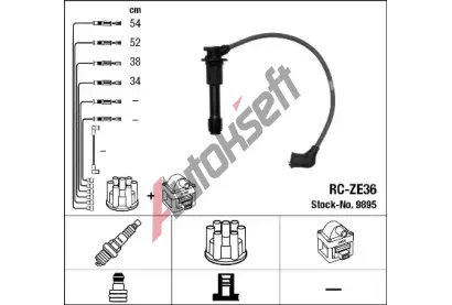 NGK Sada kabel pro zapalovn NG 9895, 9895
