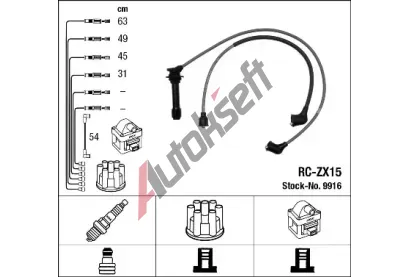 NGK Sada kabel pro zapalovn NG 9916, 9916