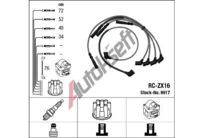NGK Sada kabel pro zapalovn NG 9917, 9917