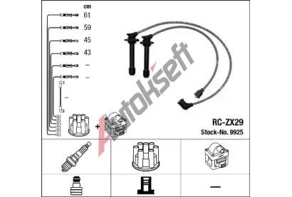 NGK Sada kabel pro zapalovn NG 9925, 9925
